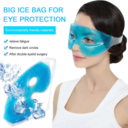 1pcs Ice Eye Mask Gel Reduce Dark Circles Relieve Fatigue Lessen Eyestrain Cooling Eye Gel Patches Mask Sleeping Eye Mask